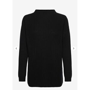 Wolford Aurora Wool Pullover Sweater Black New M